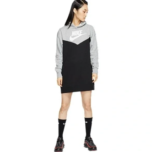 Nike Hooded Sweatshirt Dress Sz. Medium - Picture 6 of 8